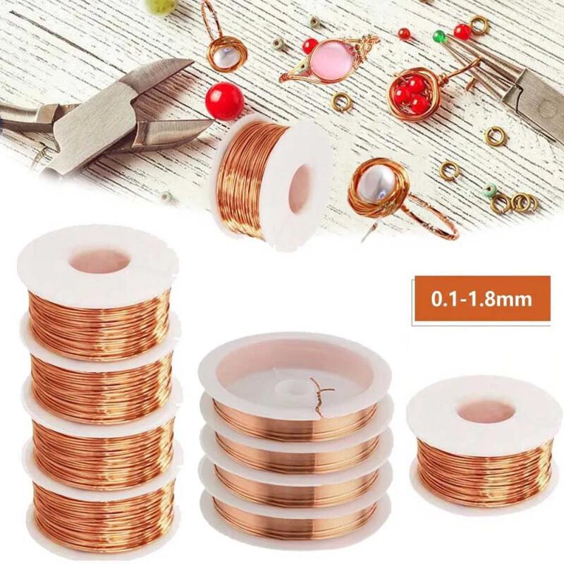 Copper Wire Roll - Fio de cobre puro de 10m,