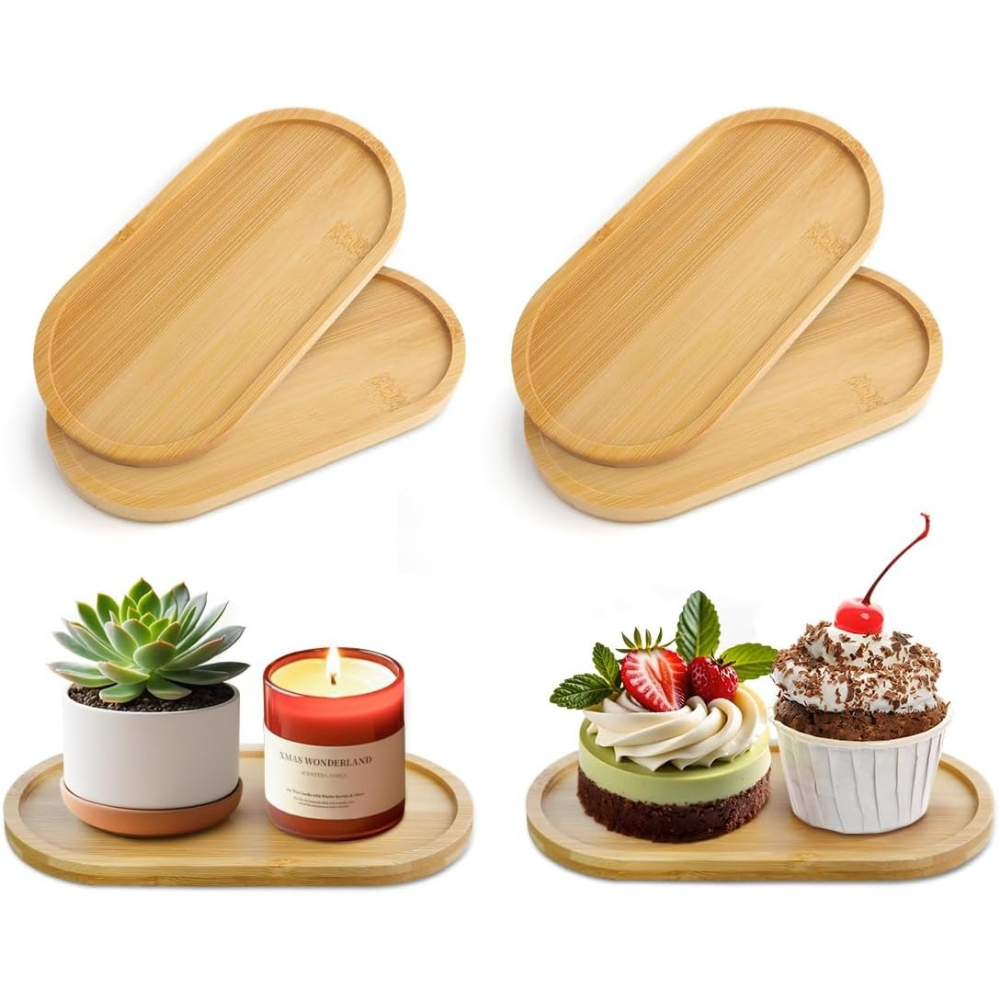 4 Peças de Bandeja Oval de Bam - Drip Tray Saucer avaliação e preço